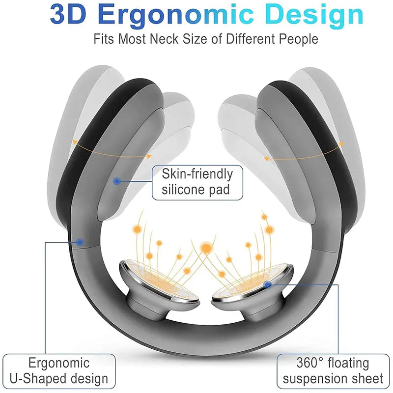 Neck Acupoints Lymphvity Massager Device