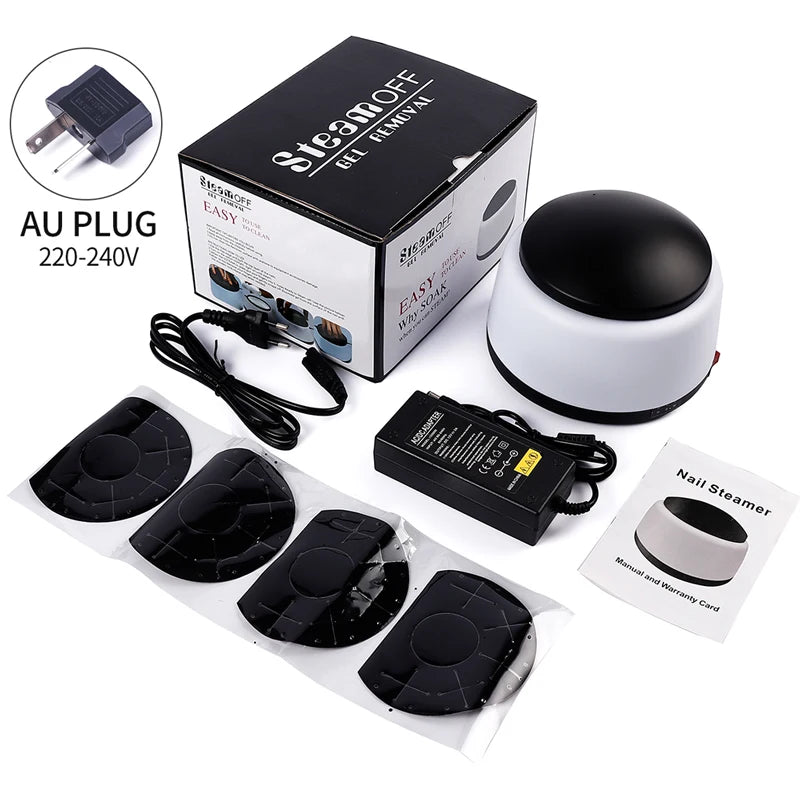 36W Steam Polish Nail Gel Removal Acetone Soak Off Gel Polish Remover Machine 5 Minutes Electric Steam UV Gel Polishing Tools