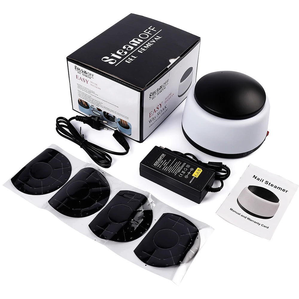 36W Steam Polish Nail Gel Removal Acetone Soak Off Gel Polish Remover Machine 5 Minutes Electric Steam UV Gel Polishing Tools