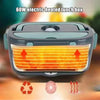 1.5L Electric Lunch Box，40-60W,12V-24V, Portable Food Warmer for Car or Home, Lunch Heating